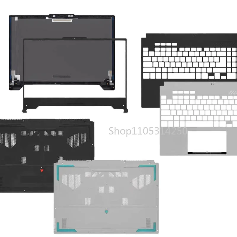 NEW For TUF ASUS Gaming F15 FA507 FX507 FA507Z FA507R FX507Z ZC LCD Back Cover Front Bezel Palrmest Lower Bottom Case Hinges