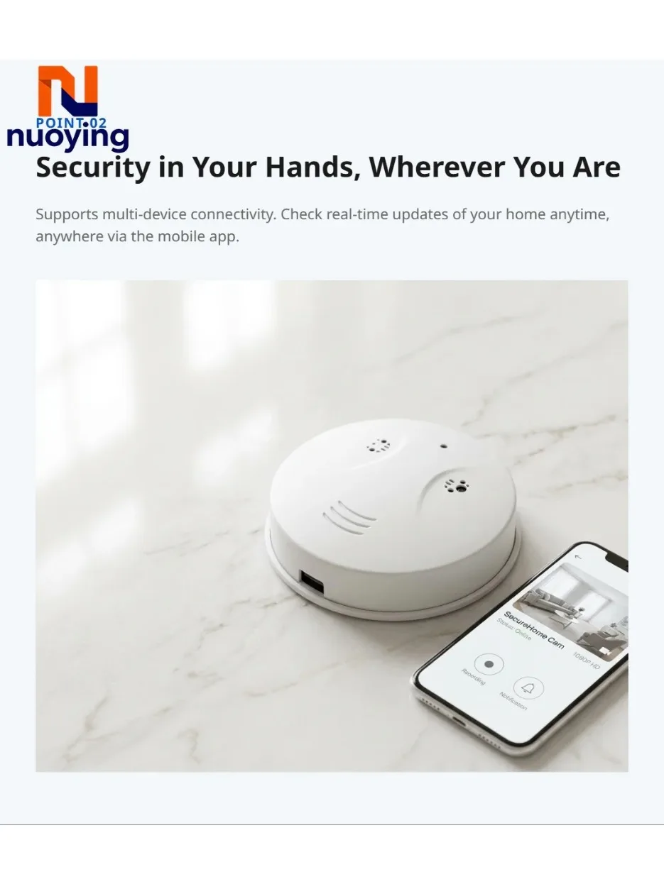 Mini Rookmelder Camera 1080P 2.4G WiFi Home Security Monitor Videorecorder - afbeelding 2