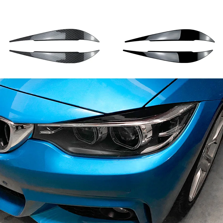 

For BMW 4 Series F32 F33 F36 2014-2020 front headlight eyebrow car sticker exterior modification