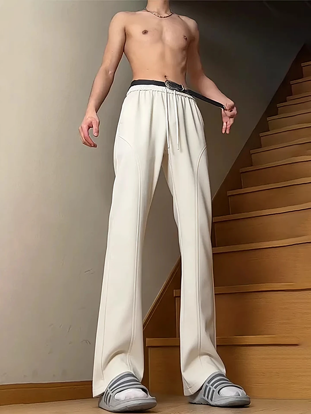 

American Sle Casual Loose Fit Trousers Men's Autumn Winter Outdoor Waterproof Soft ell Cargo Pants Straight Leg Jeans