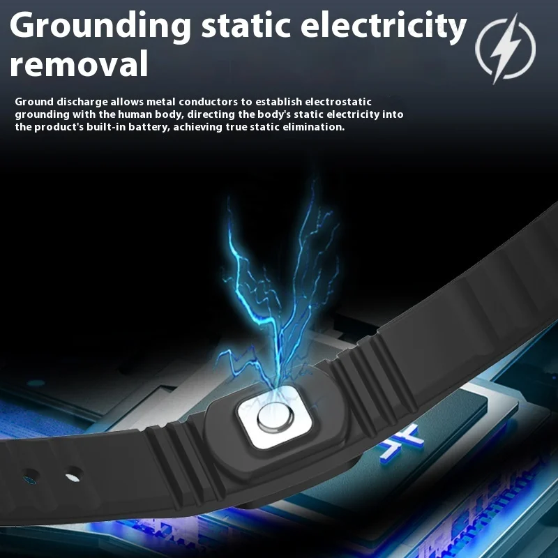 Xiaomi Gelang Silikon Anti-Statis Musim Dingin Gelang Penghilang Statis Tubuh Menghilangkan Listrik Statis Hadiah Olahraga Luar Ruangan