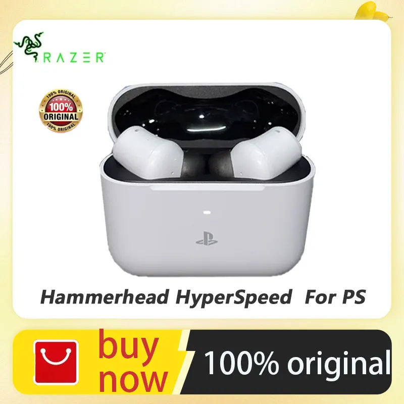 Razer Hammerhead HyperSpeed Wireless Multi-Platform Gaming Earbuds For Playstation 5 / PS5, PC, Mobile