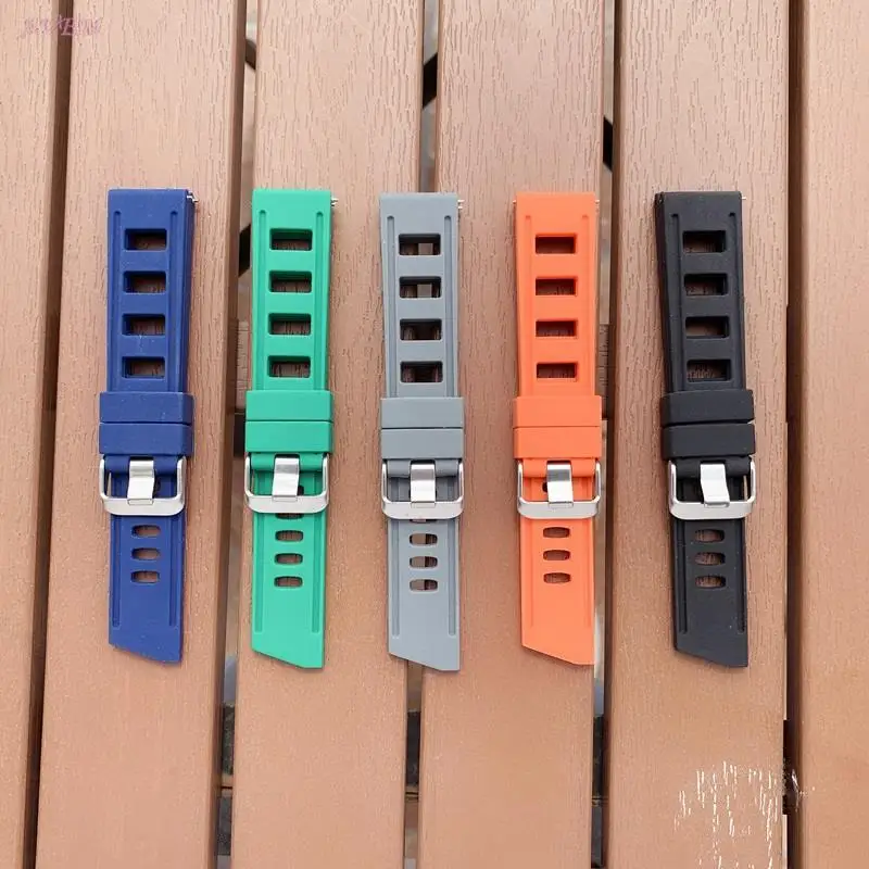 20mm 22mm Sport Silicone Watch Strap For Huawei watch GT 2e Smart Watch Replacement for Samsung S2 S3 WristBand Bracelet