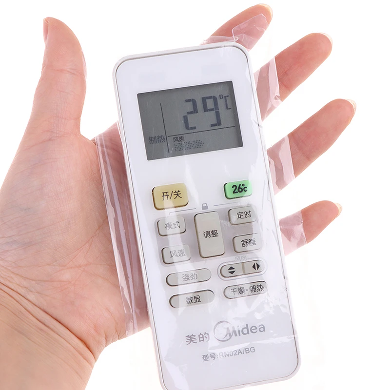100pcs Transparent Shrink Film Bags Dustproof Protective Cover TV Remote Control Waterproof Protective Cover Home Dustproof