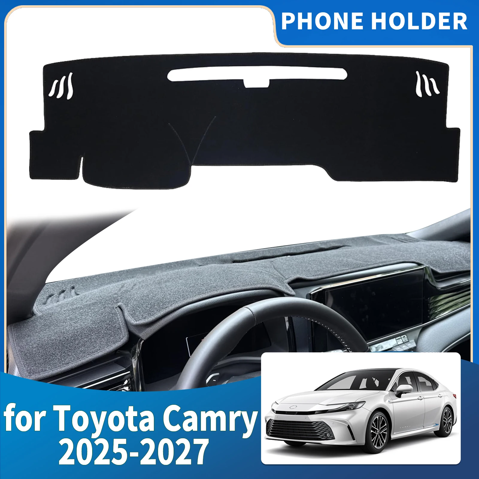 

fit for Toyota Camry 2025 2026 2027 XV80 Dashmat Dashboard Cover Pad DashMat Sunshade Protective Carpet Car Accessories