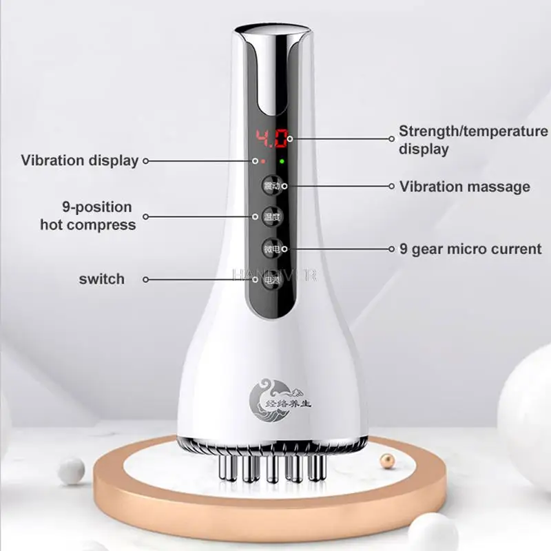 EMS Body Slimming Massager Galvanic Infrared Therapy Scraping Anti Cellulite Fat Burner Beauty Shaping Weight Loss Guasha Tools