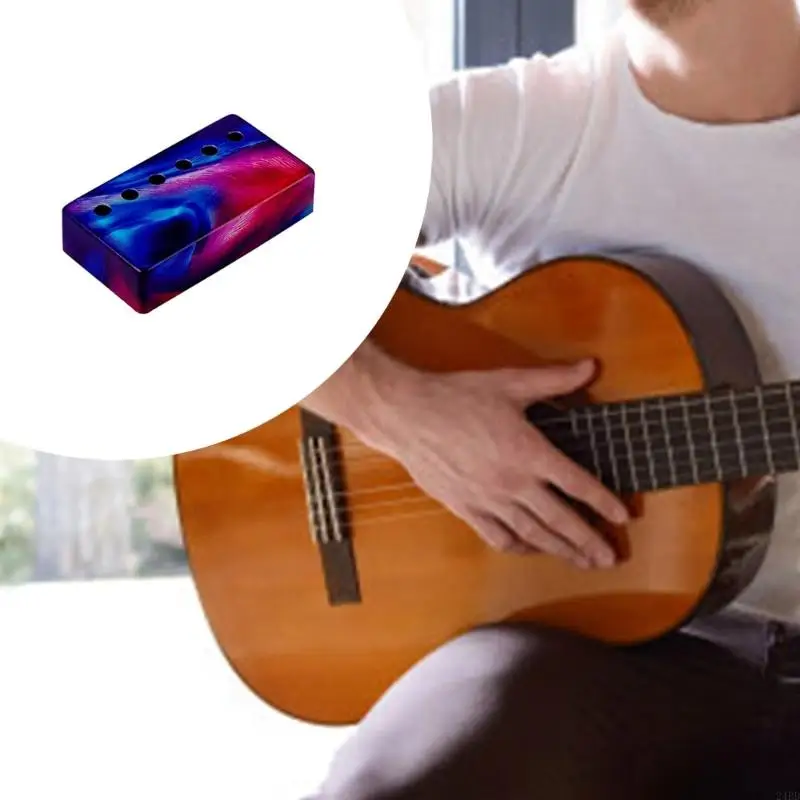 Metal Humbuckers Cover Unique Blue Red Color Guitar Pickup Protections Cover Replacement Guitars Accessories Enduring 24BD