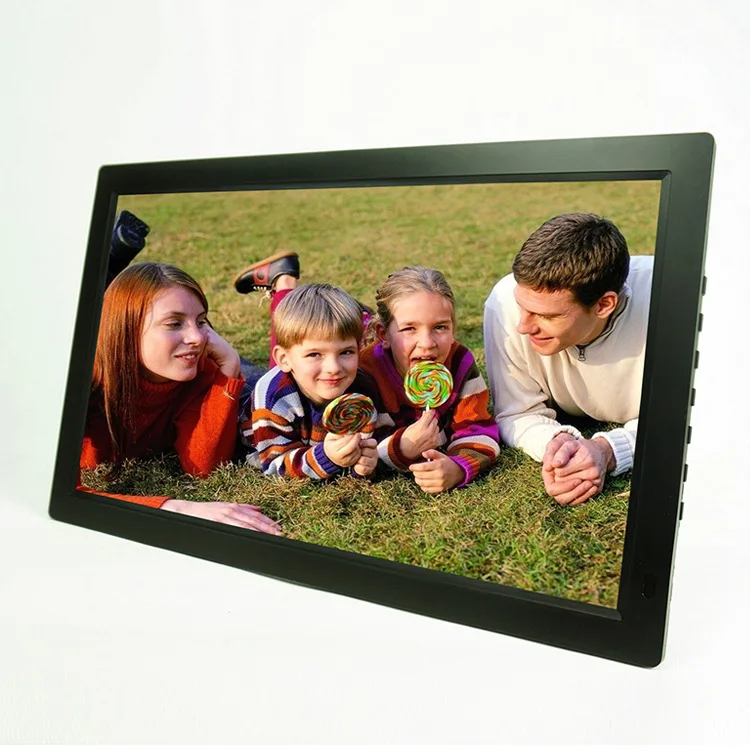 High definition digital photo frame elevator shopping mall advertising machine 21.5 inch wifi network with background