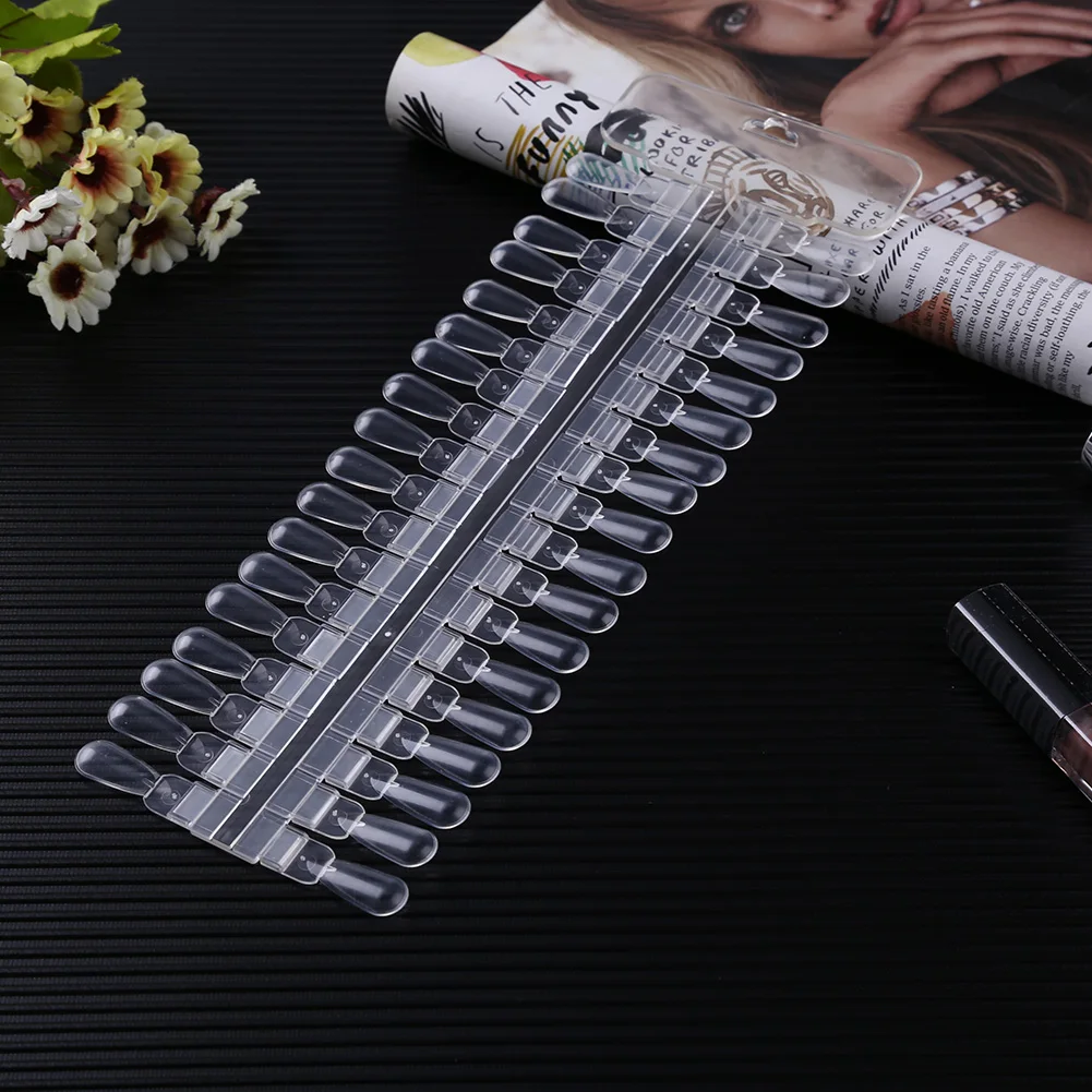 

36pcs/set Fake Nail Art Display Chart Pro Gel Polish False Nail Stickers Removable Nail Art Display Palette Useful Nail Art Tool