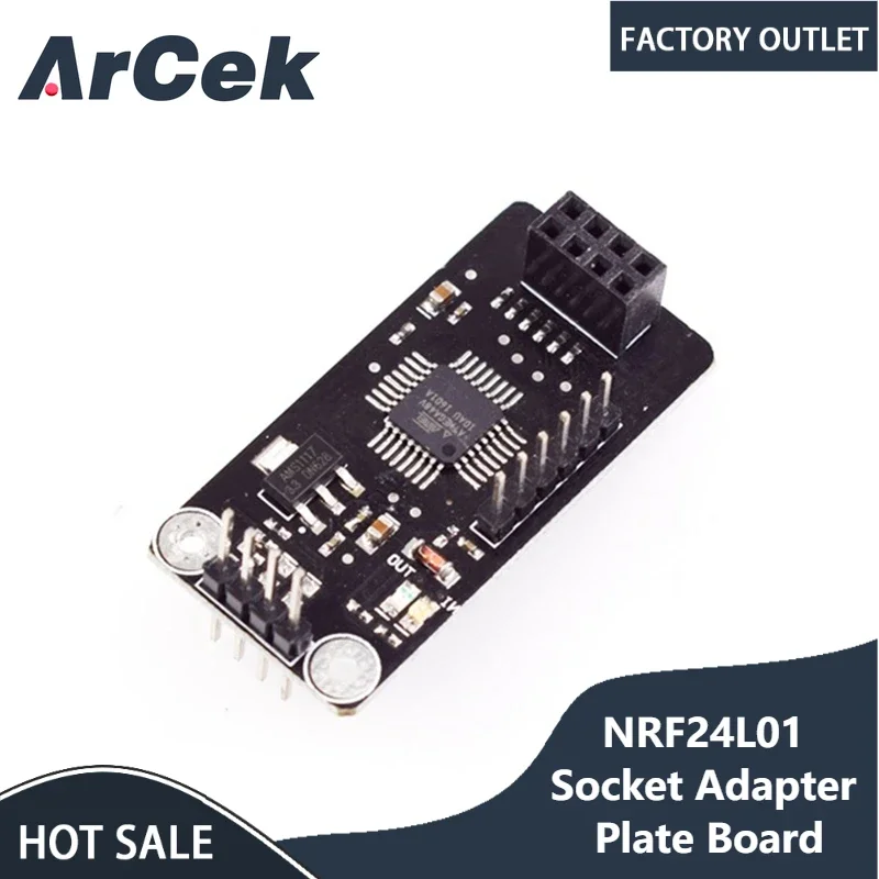 NRF24L01 Socket Adapter Plate Board ATMEGA48 Wireless Shield Module SPI To IIC I2C TWI Interface