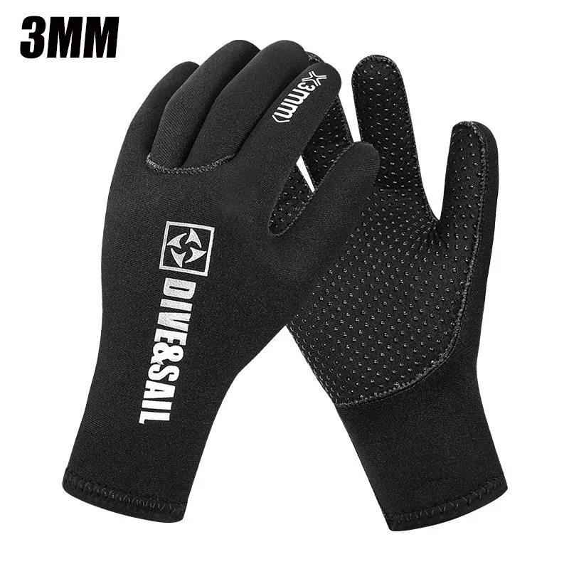 3MM Thickened Warm Diving Gloves Swimming Diving Gloves Spearfishing Wetsuit Winter Warm Men Women Gloves