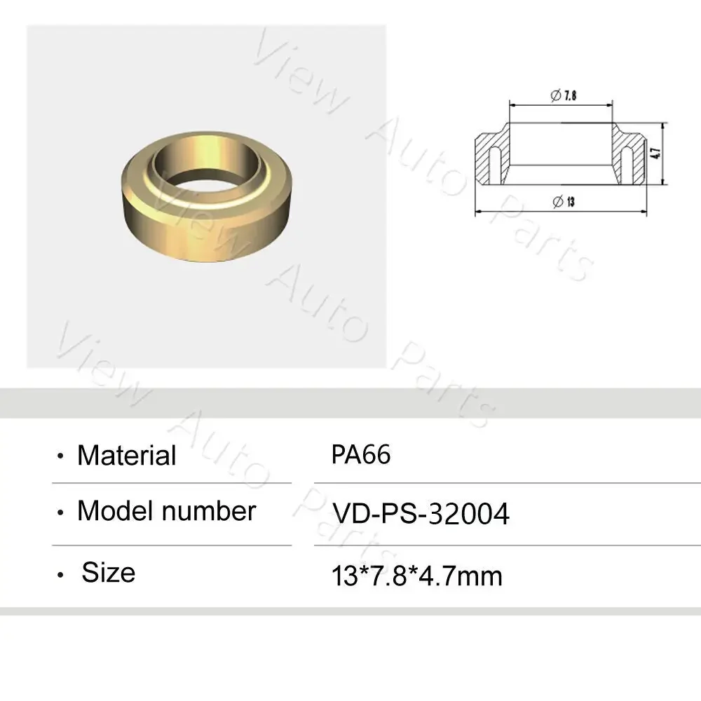 500pcs Fuel Injector Retainer Plastic Seal For Fuel Injector Repair Kit For Honda 13*7.8*4.7mm PS-32004