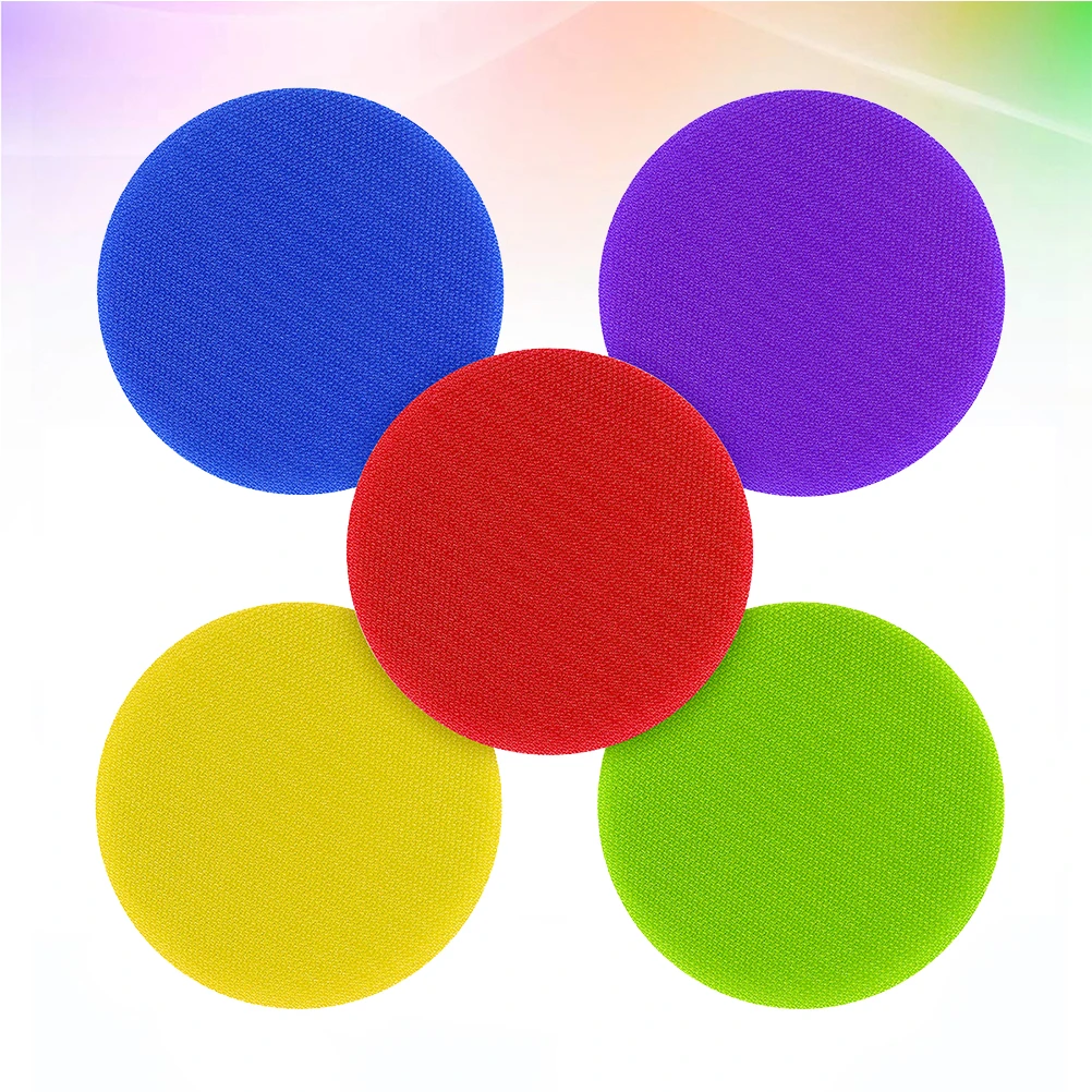 30 Pcs Carpet Marker Sticker for Family Circular Game Round Stickers Training Classroom Colorful Rug Trainning Celebrity
