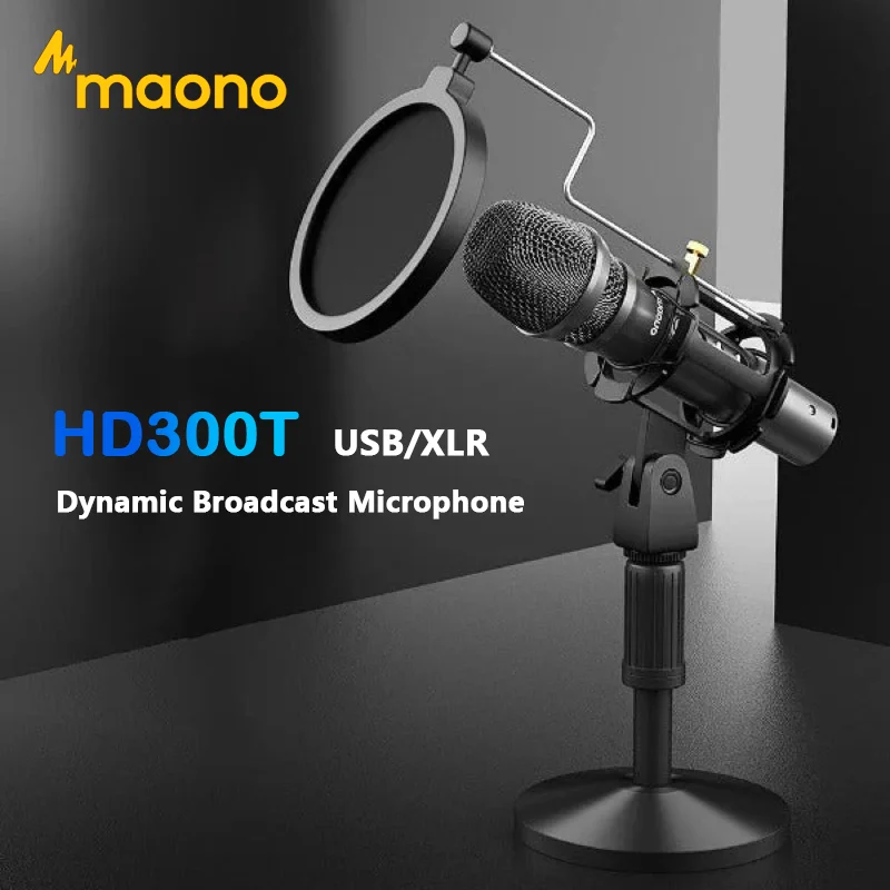 Maono HD 300T Запись микрофона Специальное шумоподавление Запись голоса над песнями Прямая трансляция продаж Караоке-пение