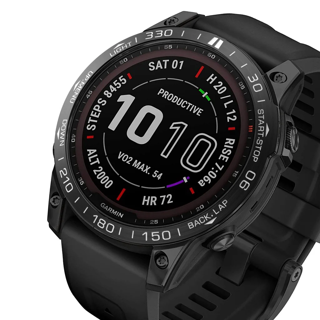 Garmin Fenix-スマートウォッチケースfenix 7x 6xおよび5x plus fenix7 6 5,傷防止保護,金属ベゼル付きケース