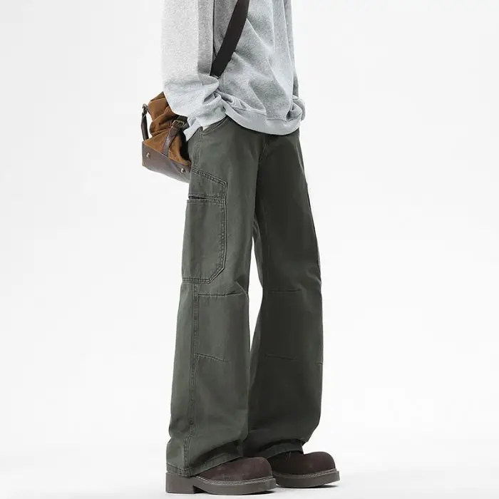 

Overalls Men's Pants Cotton Button Pants