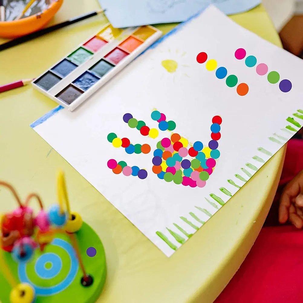 420Pcs Colored Round Stickers Writable Removable Color Coding Labels Dot Stickers for Organizing Home Office Files Documents