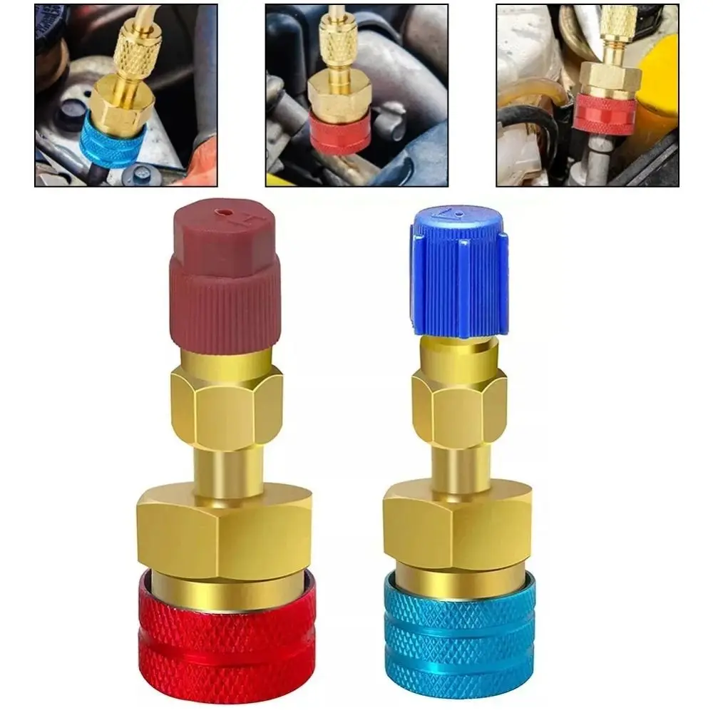 Zinc Alloy Quick Couplers Kit High Pressure Low Pressure Quick Fitting Connector Kit Fluorine Adapter Quick Connect