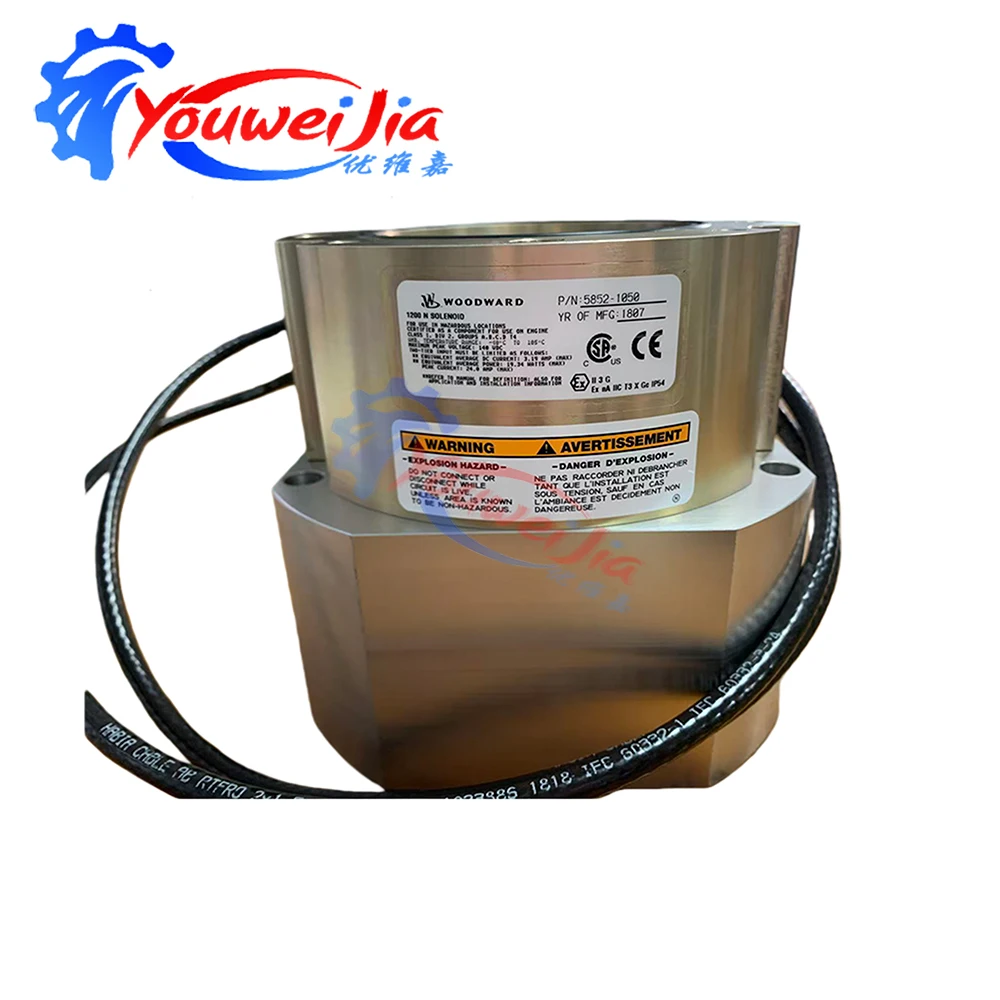 Woodward 1200N Electromagnetic Valve Part Number 5852-1050 for Industrial Equipment