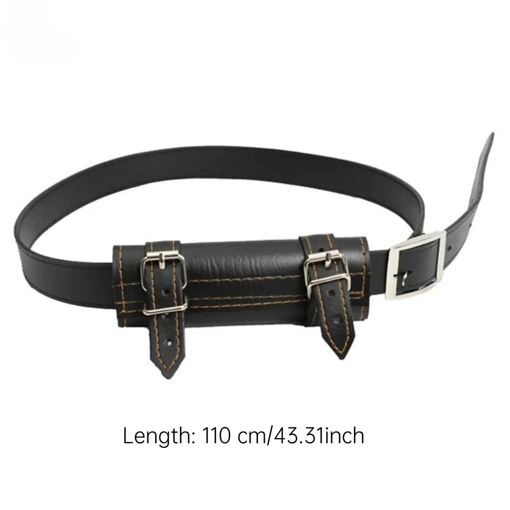 1PC PU leather samurai sword belt and scabbard, 110 cm waist size, suitable for rapier; role-play and martial arts accessory