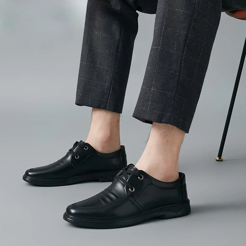 

Мужские деловые туфли из воловьей кожи, коричневые, черные, 39 дюймов