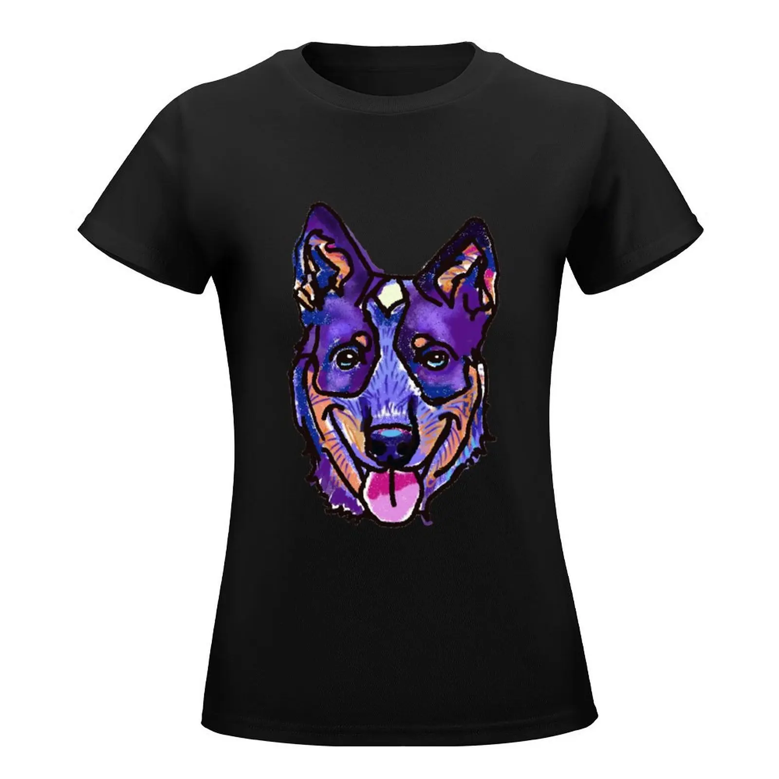 The happy Heeler love of my life T-Shirt oversized funnys funny Short sleeve tee summer blouses woman 2024