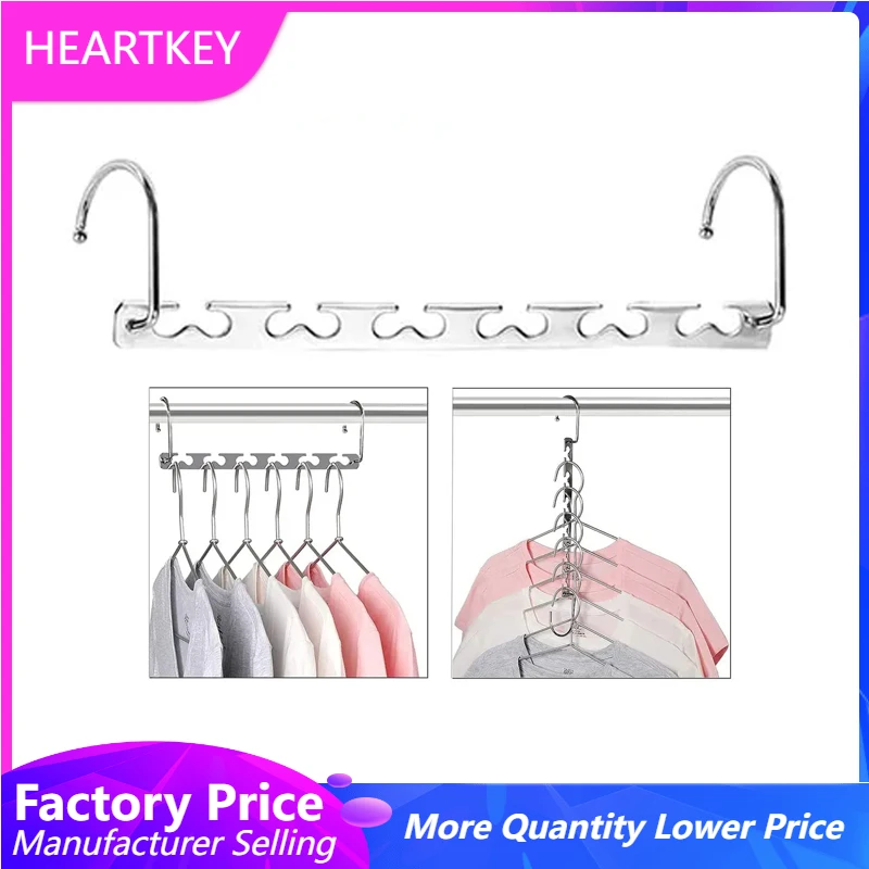 

Multi-Purpose Heavy Duty Stainless Steel Wardrobe Organizer Closet Magic Space saving Saver Clothes Hangers for Clothing