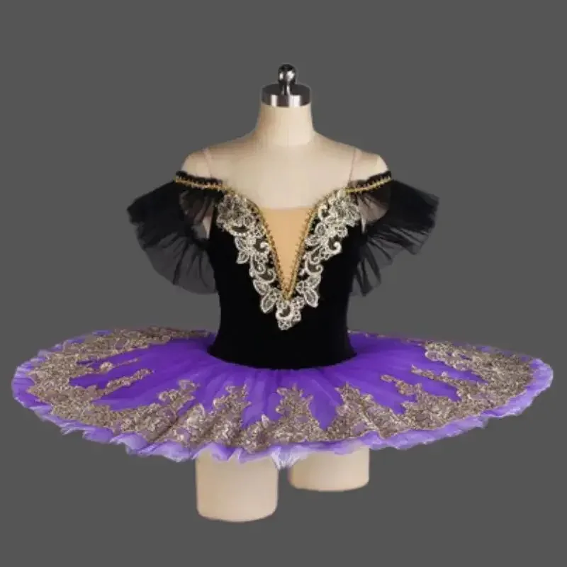 สีชมพูสีฟ้าสีแดงสีม่วงสีขาว Swan Lake professional tutu เครื่องแต่งกายบัลเล่ต์เจ้าหญิง ballerina party ชุดแพนเค้กบัลเล่ต์ tutu