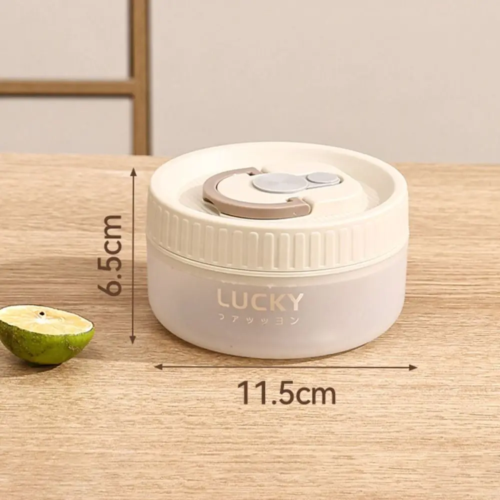 400ML/600ML Modern Simple Lunch Box Round Sealed Jar Coffee Storage Jar Food Grade Baby Thickened Food Supplement Box