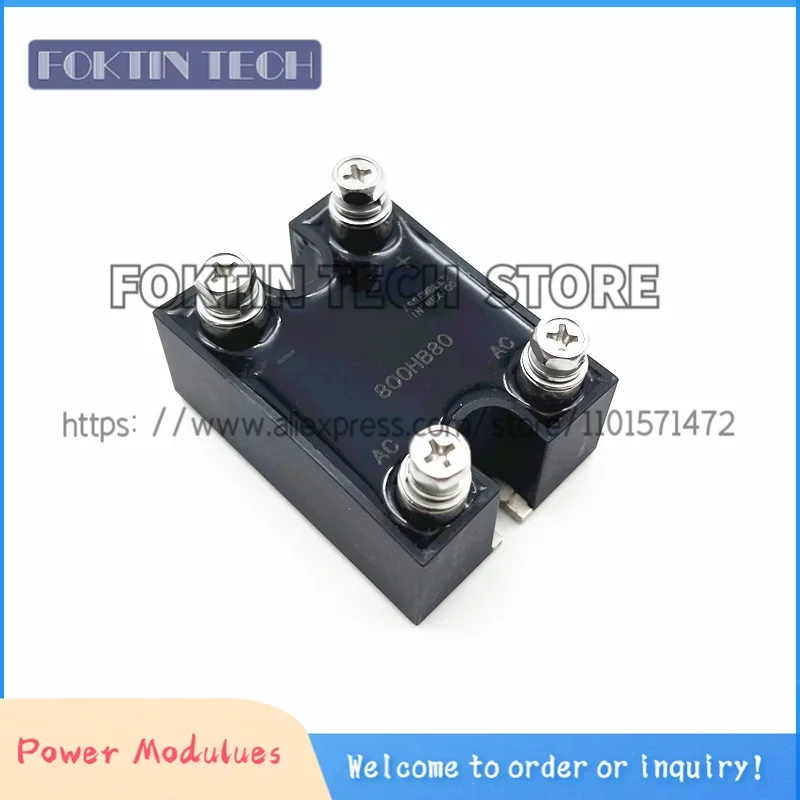 

New 800HB80 Single-Phase Full-Wave Bridge Rectifier Power Module
