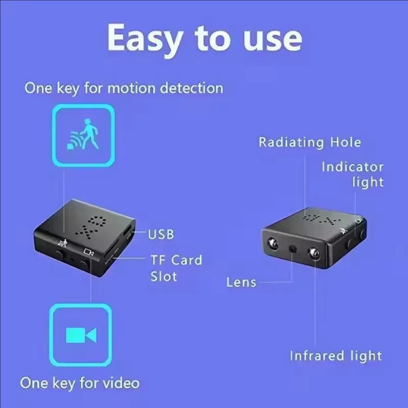 Full HD 1080P Mini Camera Home Security Camcorder Night Vision Micro Cam Motion Detection Video Voice Recorder