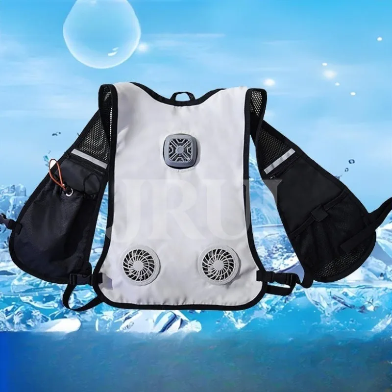 Fishing Breathable Light Cooling Work Vest Outdoor UV Protection Light Fan Vest Summer Outdoor