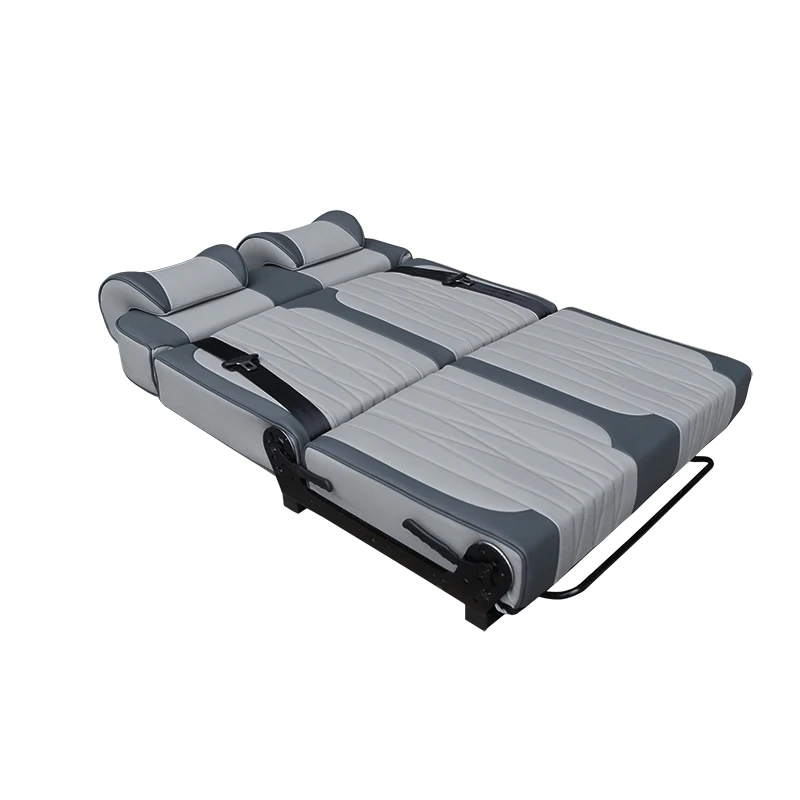

2 Person Folding Leather RV Bed Reversible Camper Seat Bed for MPV RV