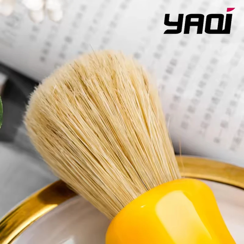 2026 22MM Men Collectibles Joy Butterscotch Color Handle Birthday Gift For Boyfriend YAQI Wet Shaving Brush