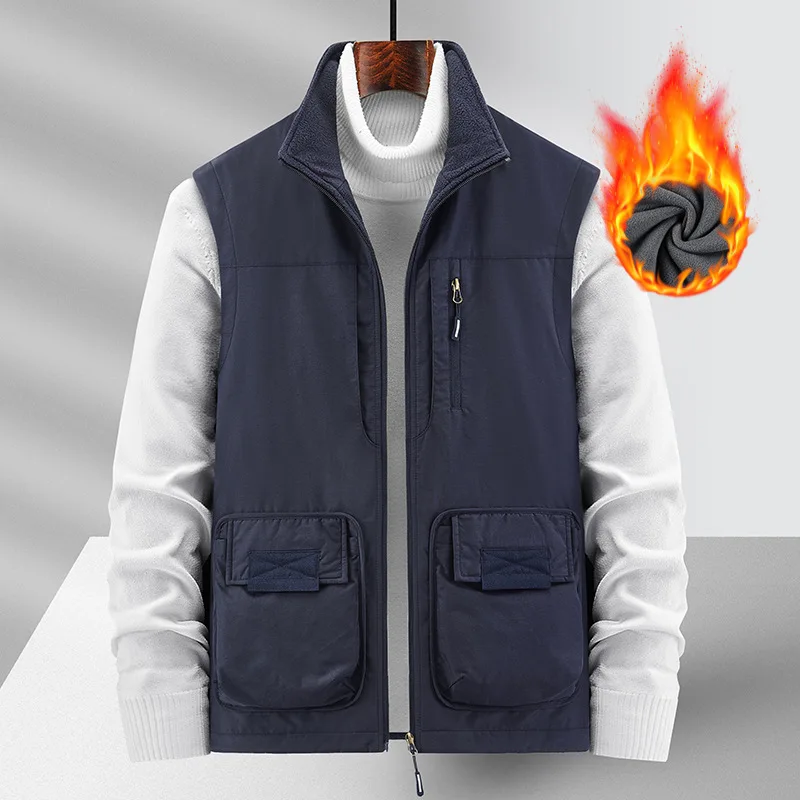 Thermal For Men Men's Winter Vests Best MAN VEST Large Size Male Outerwear Hunting Leather Denim Work Clothes Sleeveless Jacket