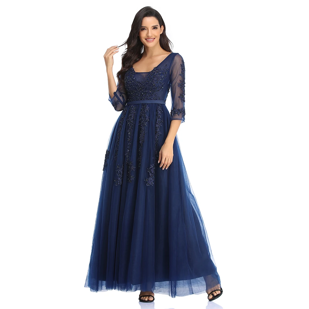 2025 novo longo formal rendas vestidos de baile dongcmy robe de soiree tull plus size ocasião elegante vestidos de festa