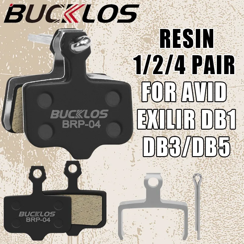 

BUCKLOS Resin Bike Brake Pads for SRAM LEVEL AVID ELIXIR Bicycle Hydraulic Brake Pad Heat Dissipation Bike Disc Brake Pad