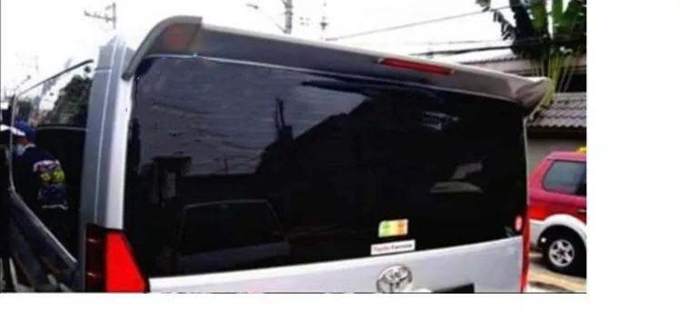 For Hiace Spoiler 2020-2022 Toyota Hiace Spoiler CL-SK ABS plastic Material Car Rear Wing Color Rear Spoiler