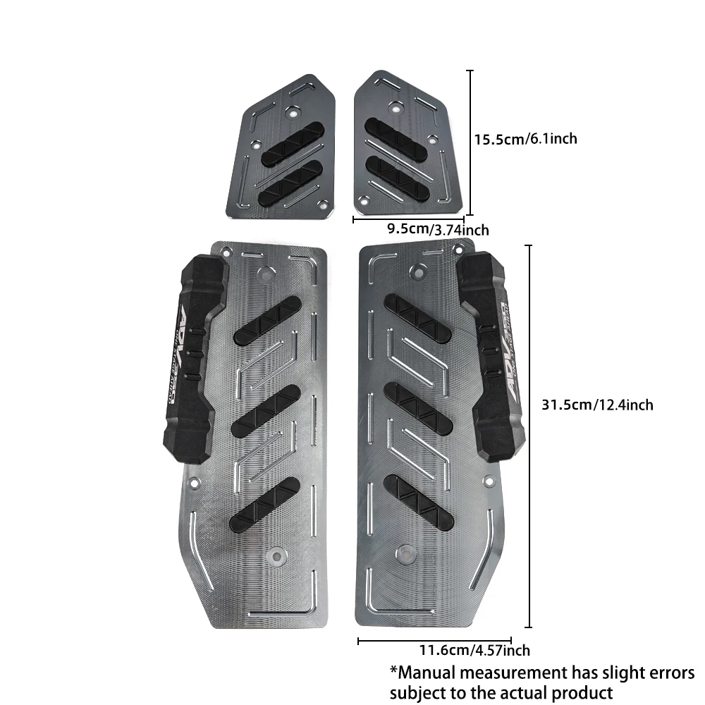Suitable For 2021–2025 Honda ADV350 Aluminum Alloy Anti-Skid Foot Pedal 3mm/9mm Motorcycle Modified Foot Pedal Accessories
