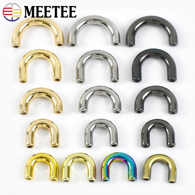 5/10/20/30Pcs Metalowa klamra do paska Moda U Ring Torba Arch Bridge Zapięcie Śruba Złącze Wieszak Pasek Hak DIY Leather Craft