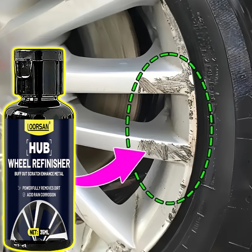Car Wheel Hub Scratch Repair Kit - Wheel Hub Refurbishment And Polishing, Car Wheel Hub Scratch And Fading Repair Agent, High-Qu