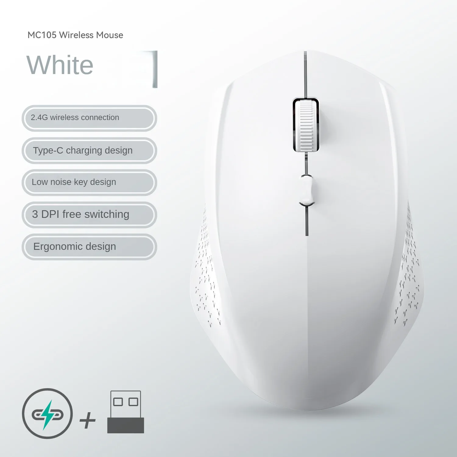 Bluetooth 5,2 Maus 2,4G Drahtlose Maus Dual-Modus Stille Maus Wiederaufladbare Gaming Maus 1600DPI Für Laptop computer Win Mac OS