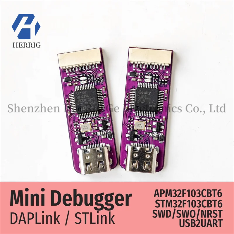 

STLink DAPLink ARM Debugger Download Emulation Serial TYPE-C Microcontroller Programming