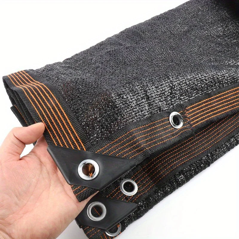 Black Sunshade Net - High-Density Polyethylene Mesh, Suitable for Greenhouses, Terraces, Plants, Pavilions, and Porches