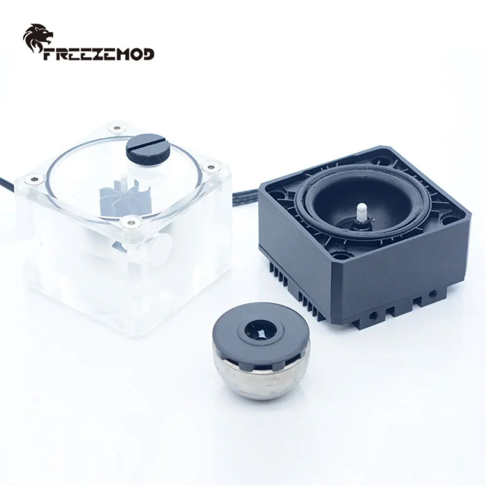 FREEZEMOD One-piece Water Pump Reservoir 960L/H 9CM Tall 4000 RPM Combo Integrated Water Tank Flow Indicator Head 7M PUB-Q2YT