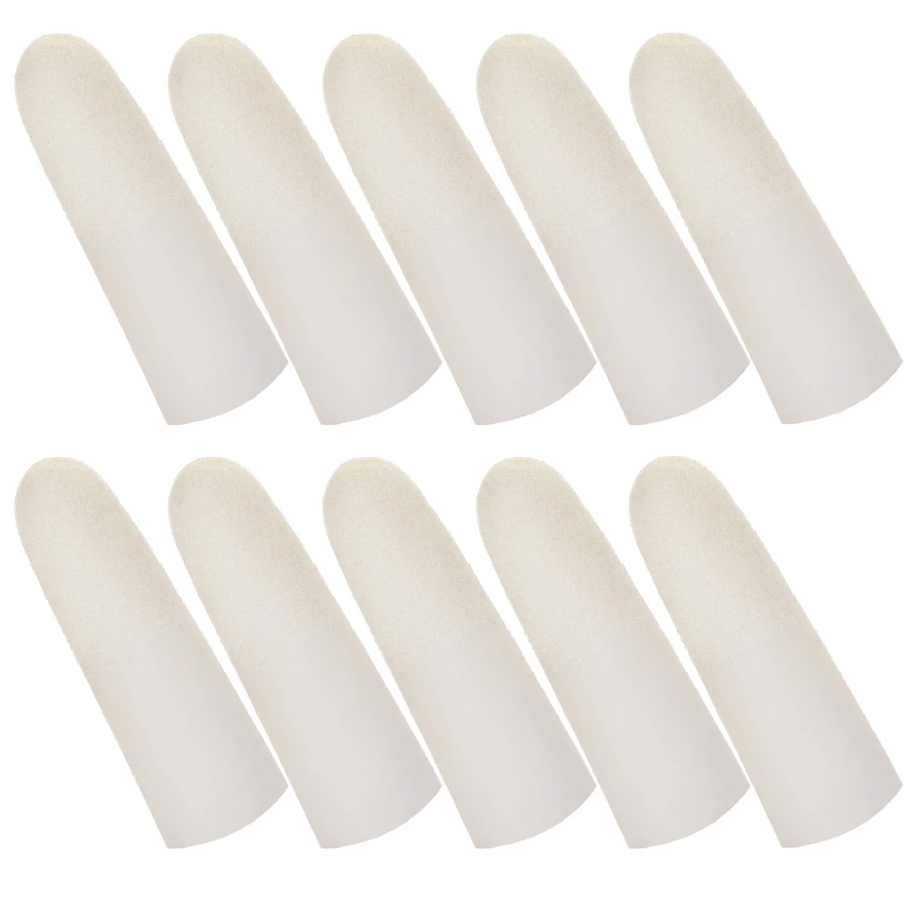 

100 pcs Disposable Finger Cots NonSlip Latex Protectors Dustproof OilResistant Kitchen Home Use Finger Covers