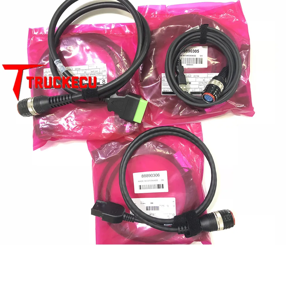 For VOCOM 88890300 and VOCOM II adapter (88894000) 8 Pin 88890306+OBD2 OBDII 88890306+USB 88890305 diagnostic Cable