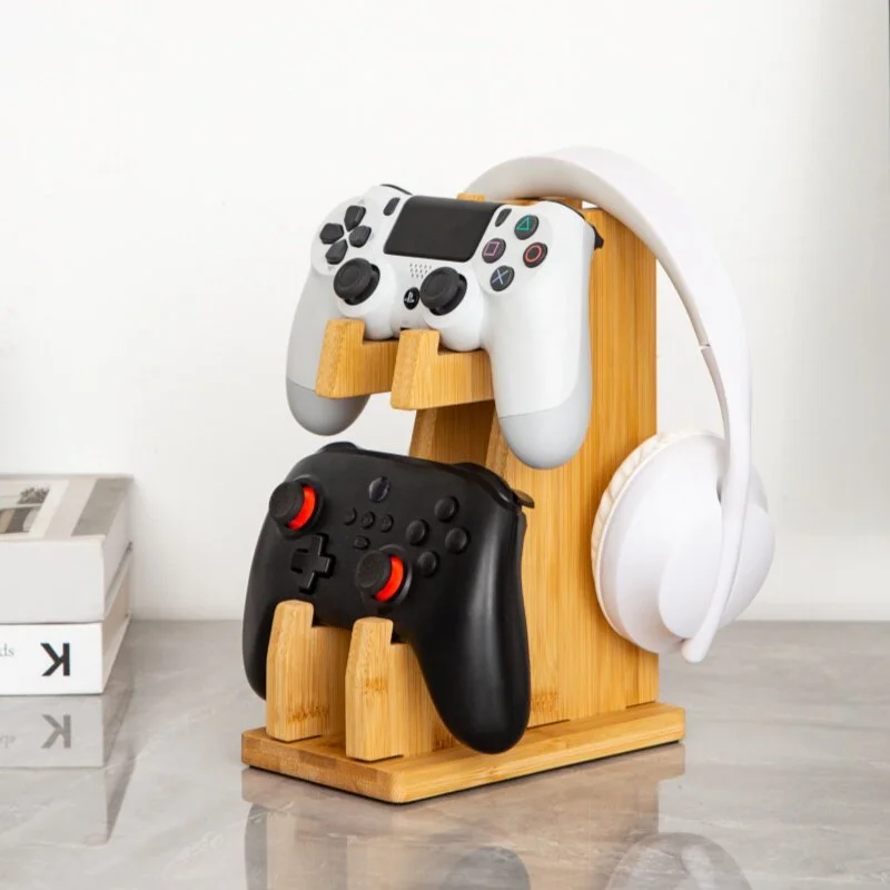 Game Wireless Controller Storage Rack, Headphone Desktop Organizer, Ps5 Xbox Switch Two-Tier Stand