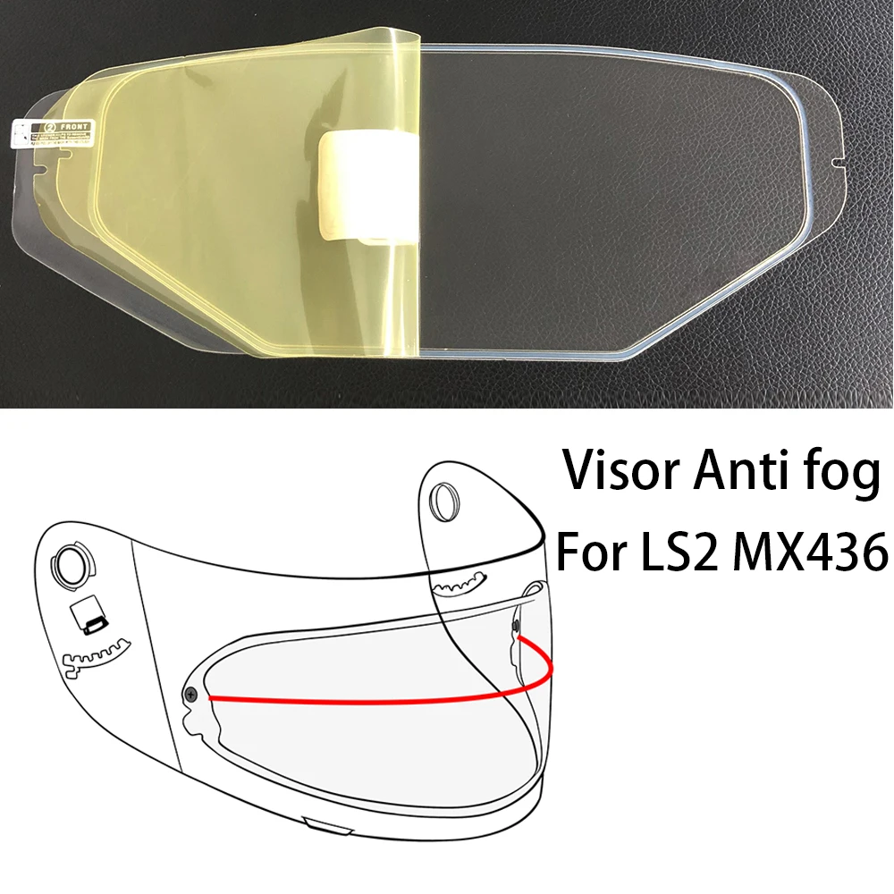 Anti Fog Film For LS2 MX436 Helmets Visor Anti-Fog Sticker Patch Motorcycle Accessories