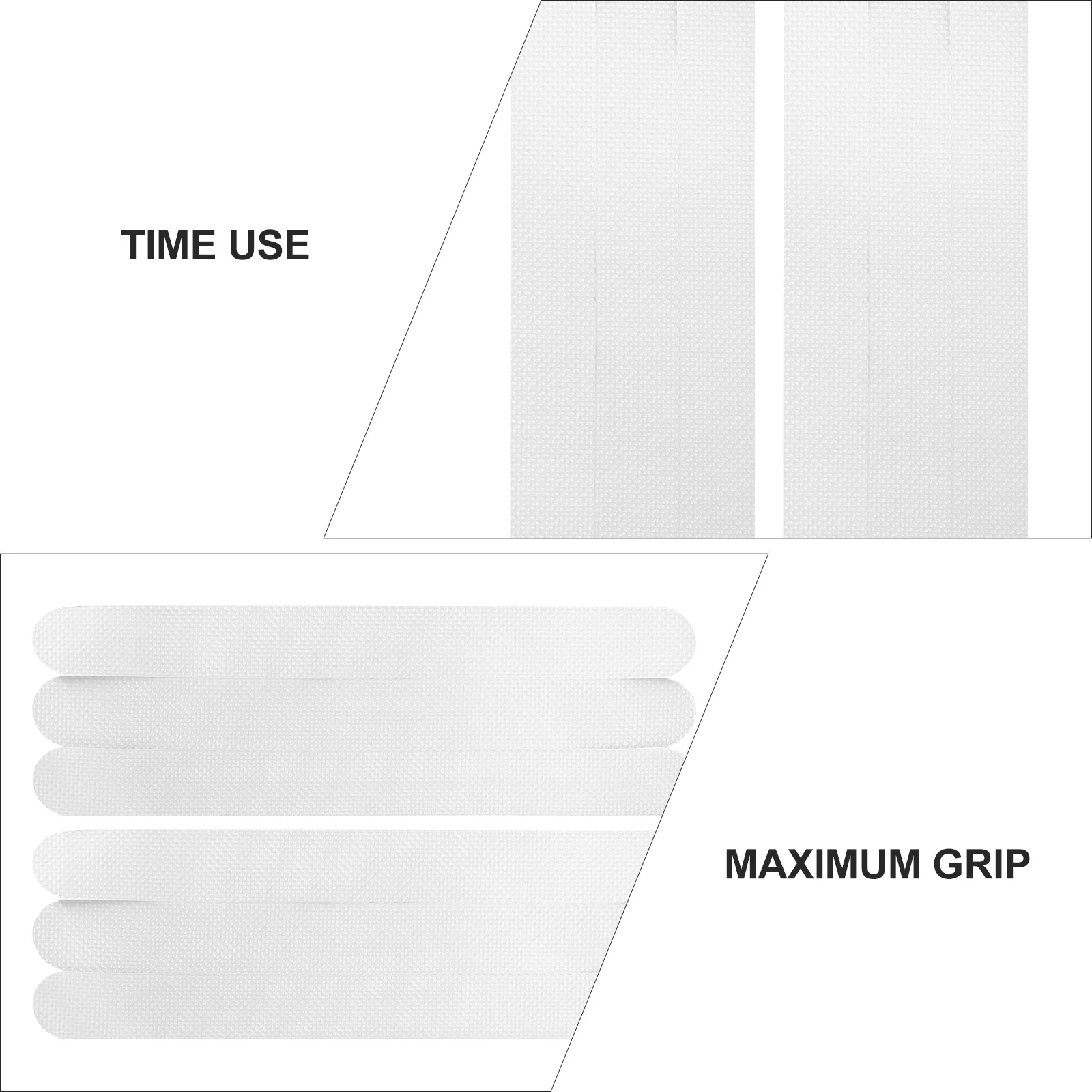 

6 шт. противоскользящая лента для душа, ванны, белые ступеньки для детей и взрослых, нескользящие полоски, защитные наклейки для ванны, пластик, водонепроницаемый